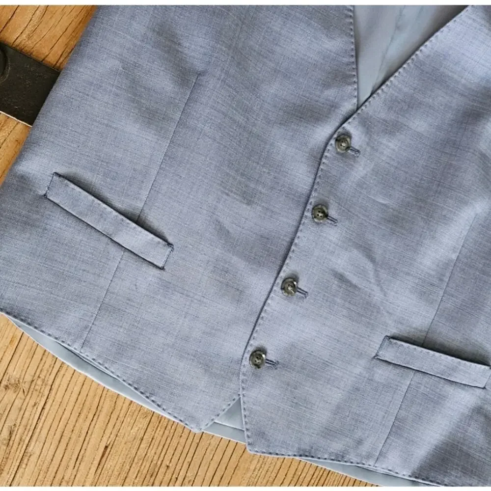 Calvin Klein Light Blue Vest sz Large